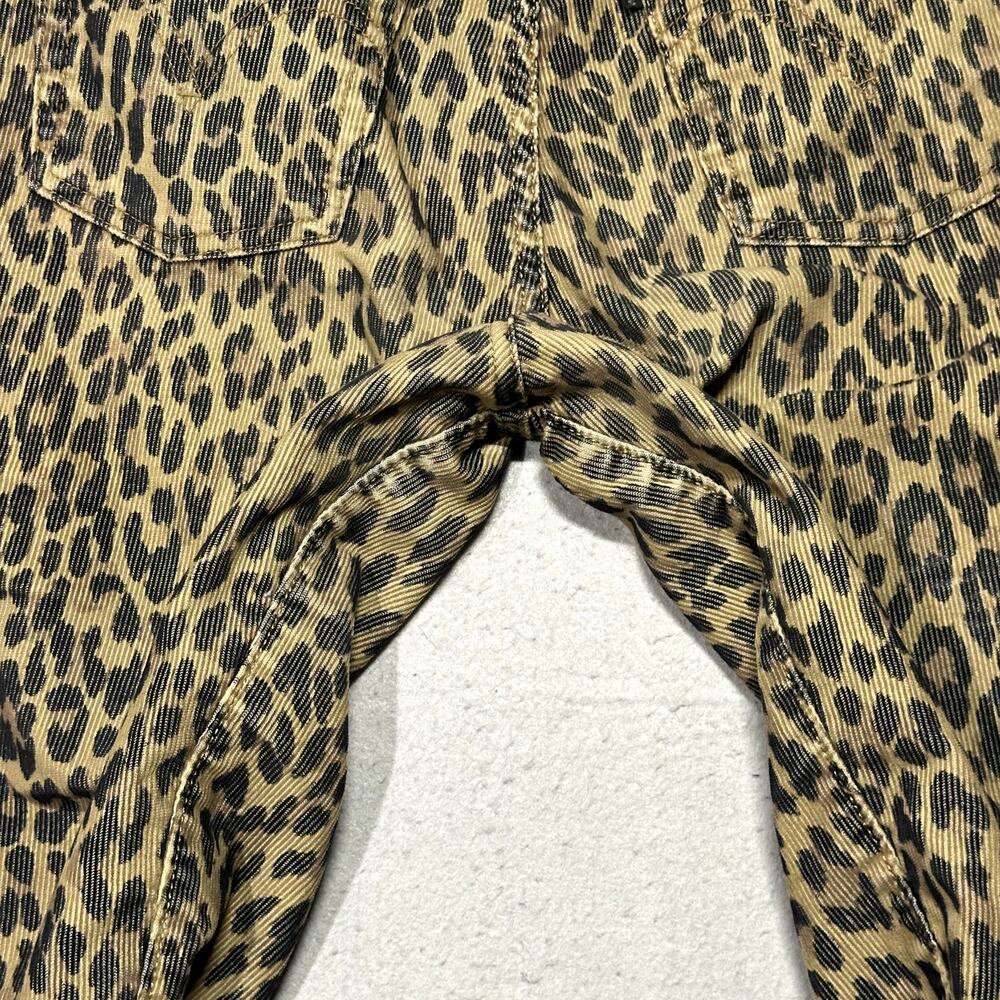 Levi's Cheetah Print Corduroy Pants Women's 27 Premium Rib Cage Straight - Picture 15 of 15
